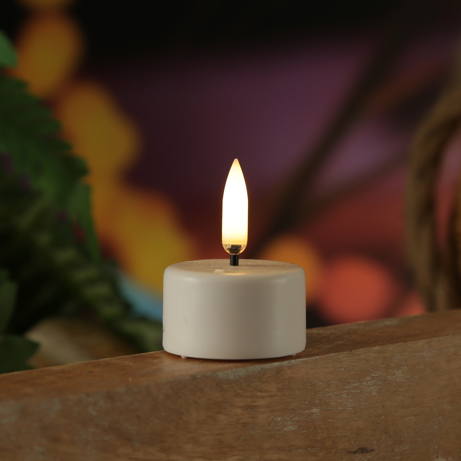 LED Teelicht THEA - realistische 3D Flamme - D: 4cm - Timer - Batteriebetrieb - weiß LED Teelicht THEA - realistische 3D Flamme - D: 4cm - Timer - Batteriebetrieb - weiß