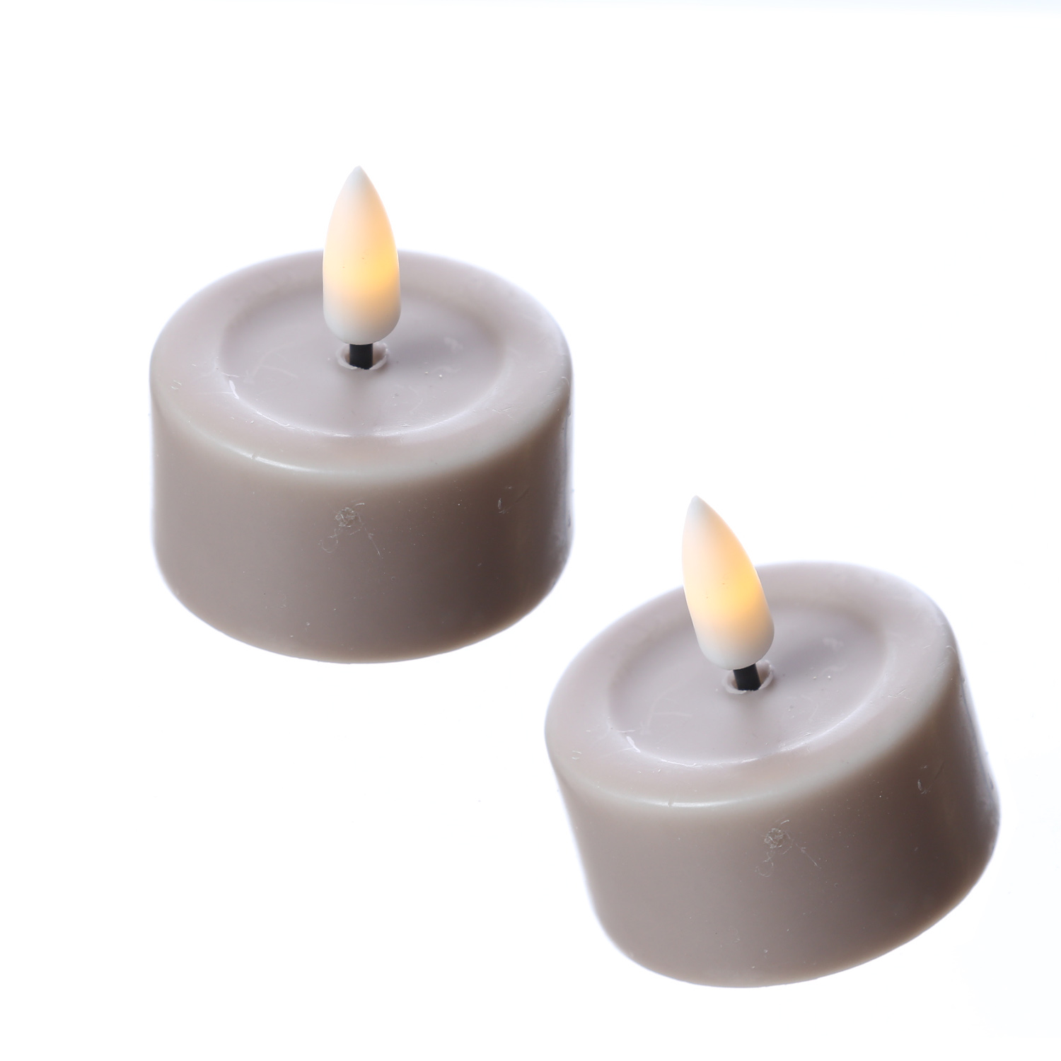 LED Teelichter MIA - realistische 3D Flamme - D: 4,1cm - inkl. Batterien - altrosa - 2 Stück LED Teelichter MIA - realistische 3D Flamme - D: 4,1cm - inkl. Batterien - altrosa - 2 Stück