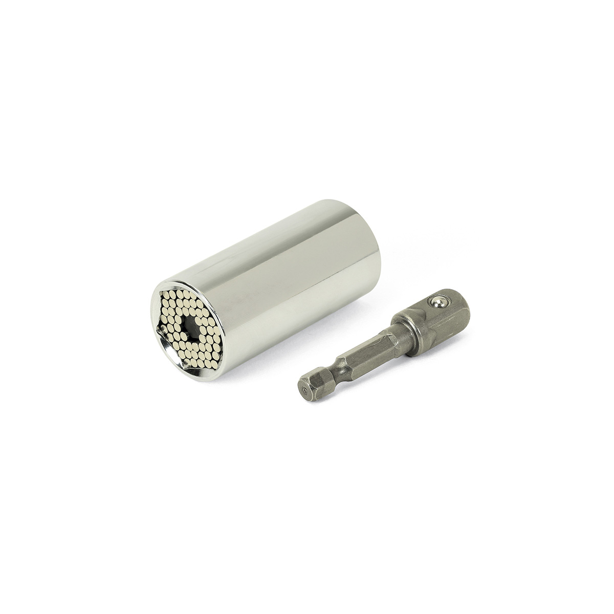 Universal Ratsche mit Universalnuss - 7-19mm (1/4 bis 3/4 Zoll) + Akkuschrauber-Adapter