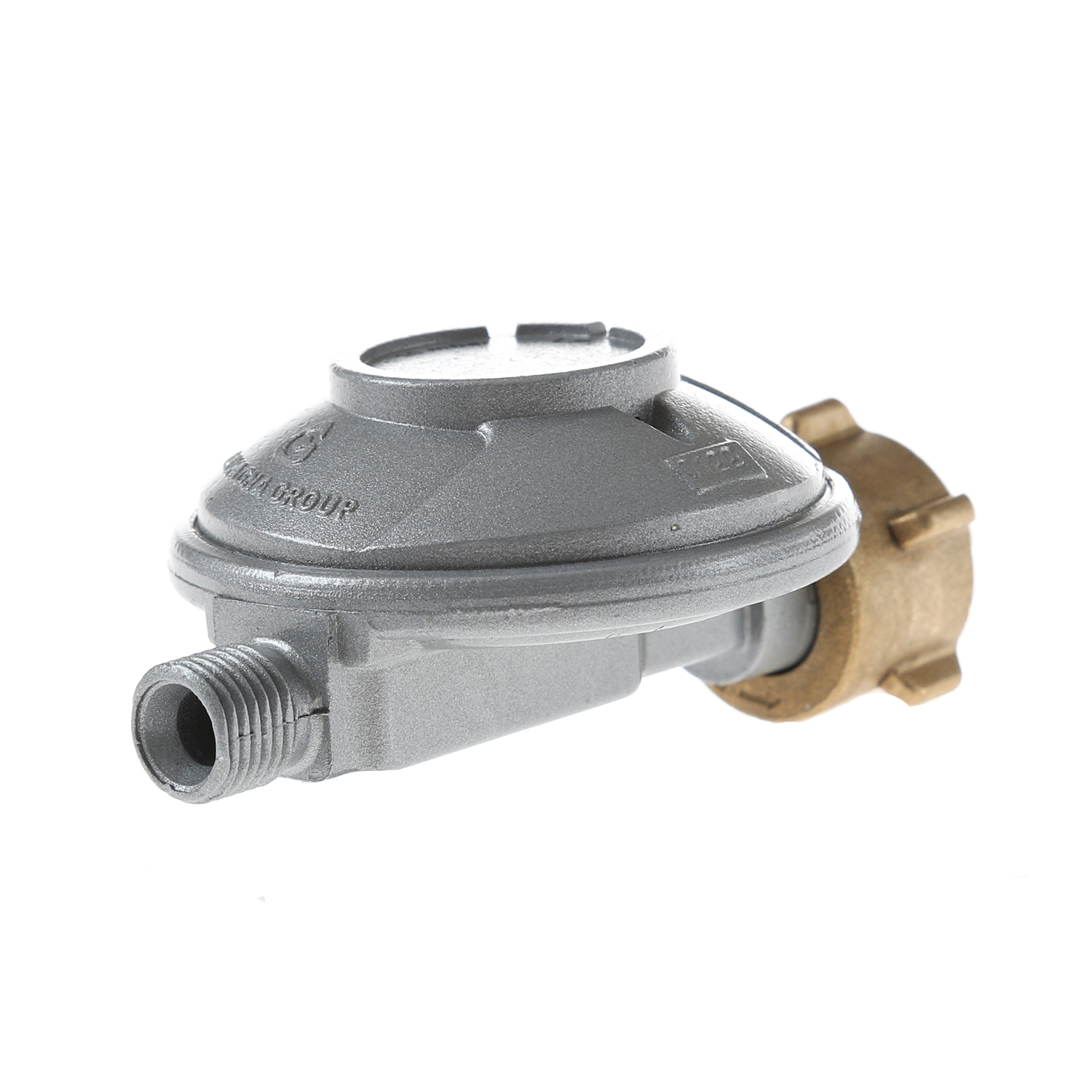 Gasregler Niederdruck 30mbar - 1,5kg/h - Kleinflaschenanschluss x 1/4" links - einstufig - CAMPING