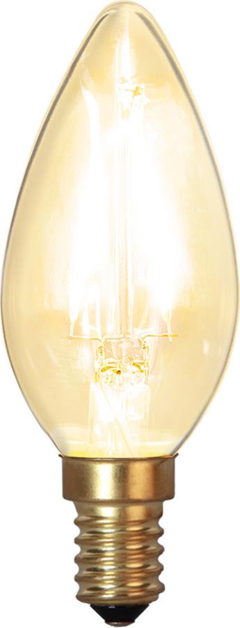 LED Kerzenlampe FILA GLOW - C35  - E14 - 1,5W - warmweiss 2100K - 120lm - klar LED Kerzenlampe FILA GLOW - C35  - E14 - 1,5W - warmweiss 2100K - 120lm - klar
