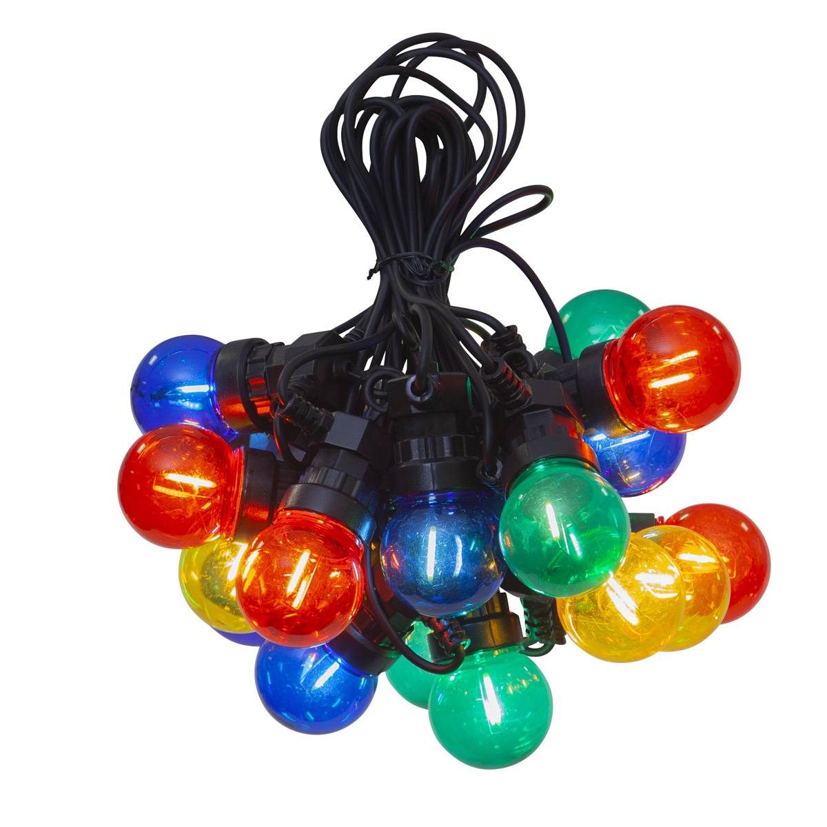 LED Lichterkette CIRCUS - 20 kleine bunte Kugeln - Filament LED - 8,8m - inkl.Trafo - outdoor LED Lichterkette CIRCUS - 20 kleine bunte Kugeln - Filament LED - 8,8m - inkl.Trafo - outdoor