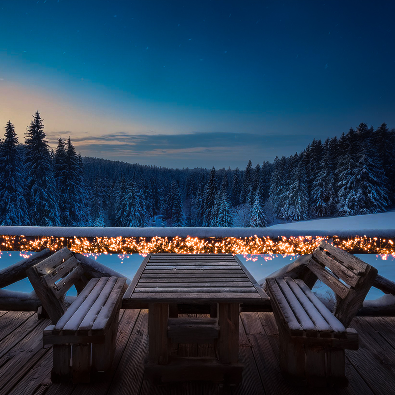 LED Büschellichterkette - Cluster - 1512 bernstein LED - L: 14m - 8 Funkt. - Timer - Innen/Außen