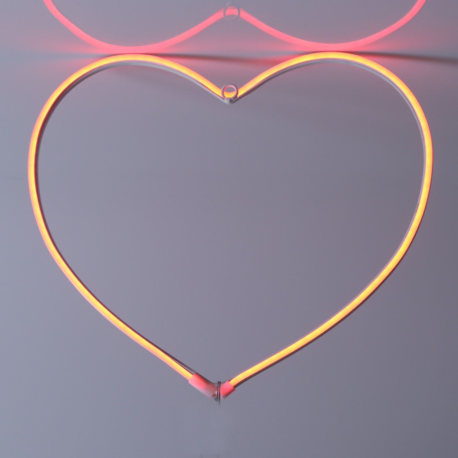 LED Herz - rotes Neon Schild in Herzform - aus Lichtschlauch -H: 27cm - für Innen