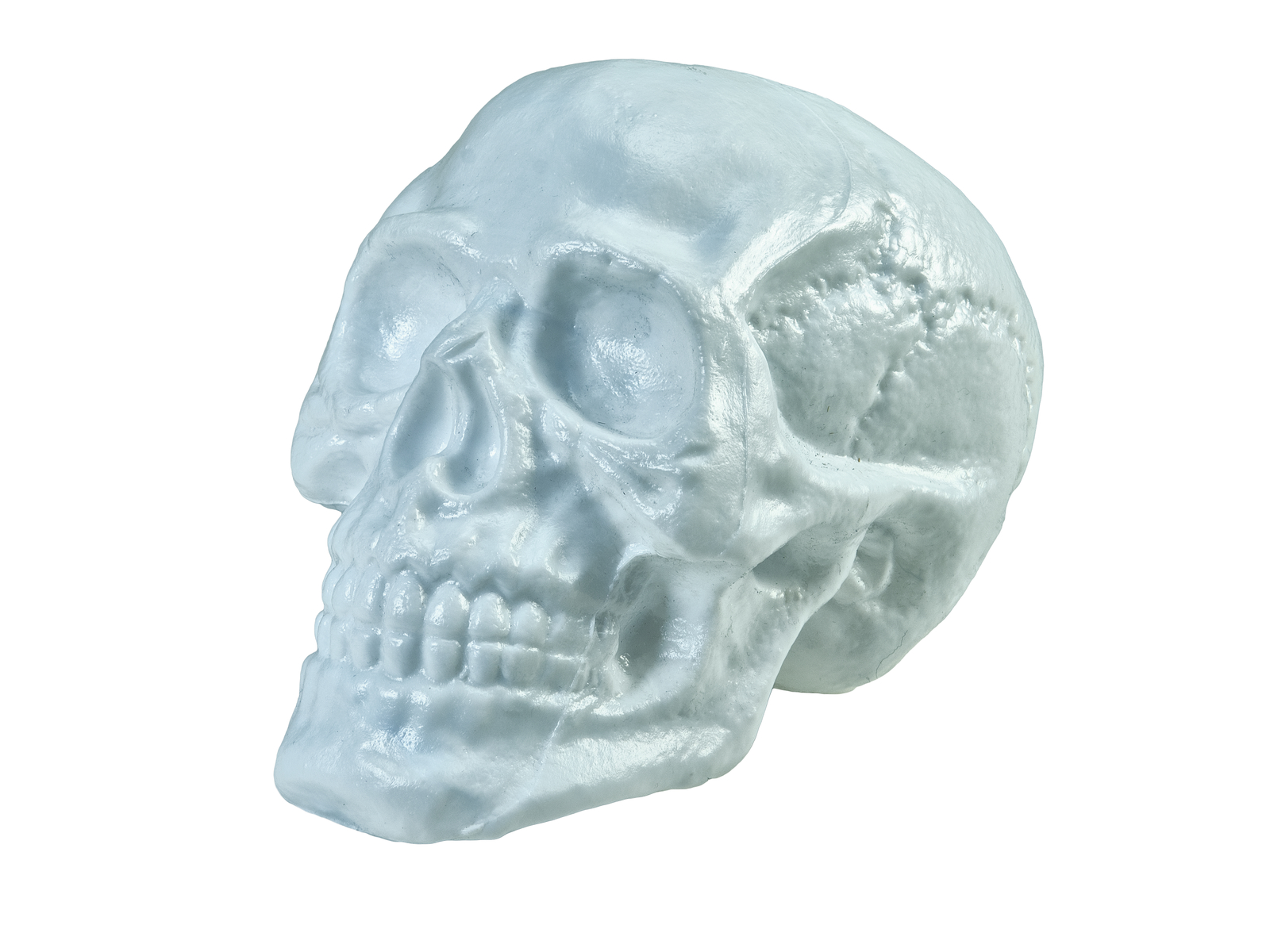 Halloween Totenschädel mit rotem Lichteffekt - 31x22x22cm - Sensorgesteuert oder mit Fernbedienung