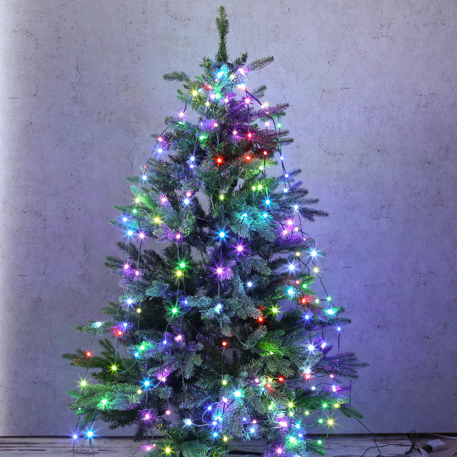 LED Baummantel Lichterkette - 12 Stränge - 252 bunte LED - H: 2,1m - 13 Funktionen - Fernbedienung LED Baummantel Lichterkette - 12 Stränge - 252 bunte LED - H: 2,1m - 13 Funktionen - Fernbedienung