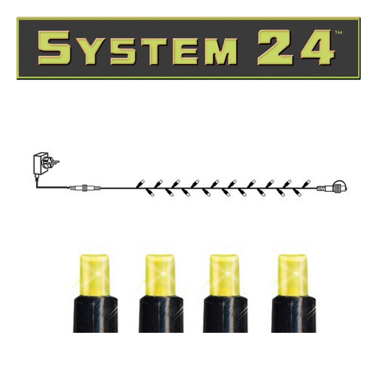 System 24 | Lichterkette Starter Set 5m| koppelbar | 49 warmweiße LEDs | inkl. Trafo System 24 | Lichterkette Starter Set 5m| koppelbar | 49 warmweiße LEDs | inkl. Trafo