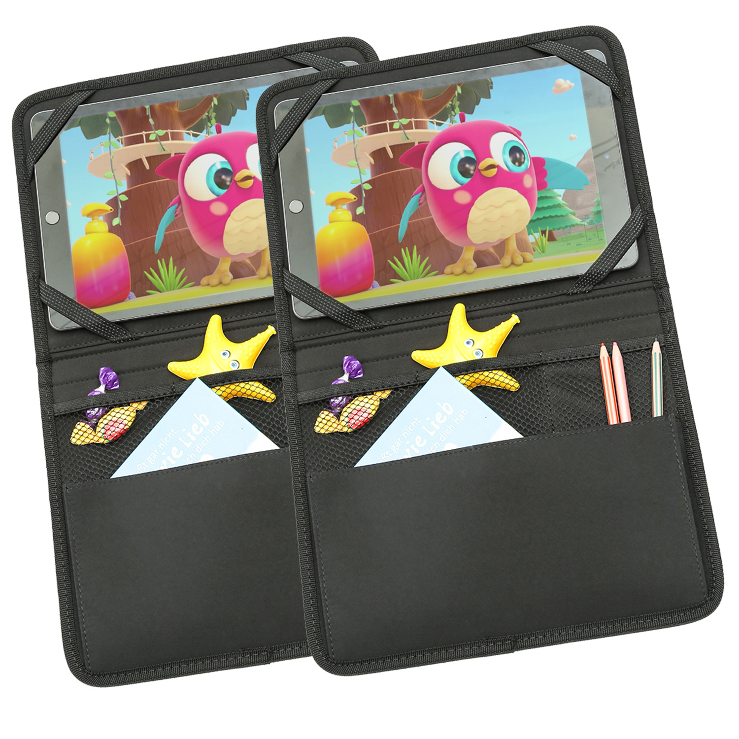 2 Stück Tablet Organizer für Auto Rücksitz - Aufbewahungstasche - Auto-Rückenlehnentasche 2 Stück Tablet Organizer für Auto Rücksitz - Aufbewahungstasche - Auto-Rückenlehnentasche