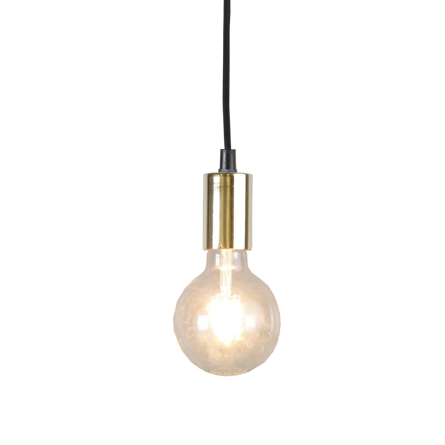 Lampenfassung "Stil" - E27 Fassung - Schalter - L: 3,5m - Textilkabel - Fassung Messing Lampenfassung "Stil" - E27 Fassung - Schalter - L: 3,5m - Textilkabel - Fassung Messing