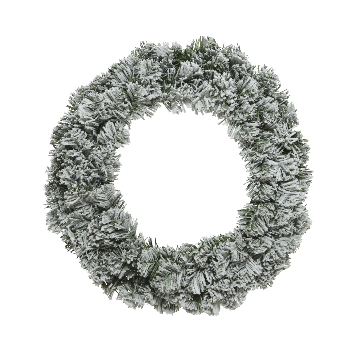 Tannenkranz - Kunststoff - Schneeoptik - D: 46cm - Innen - grün, weiß