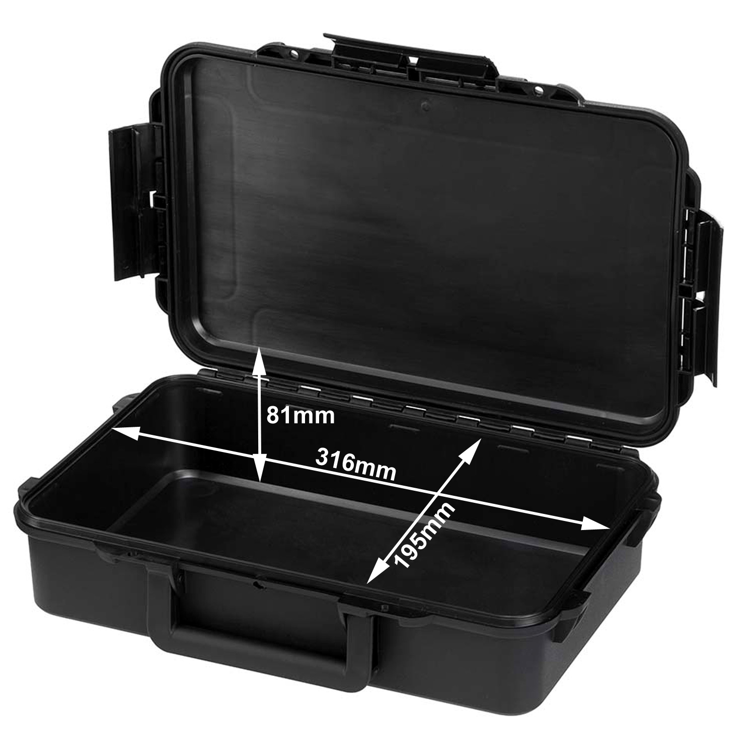 YOUCAMP HUMMER XL - wasserfestes Schutzcase IP67 - 316x195x81mm