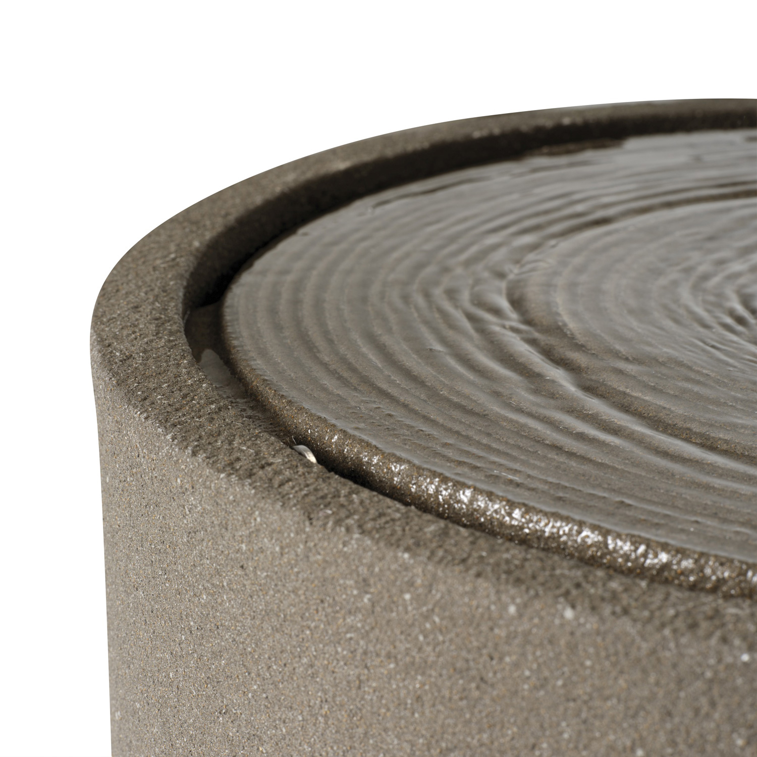 Gartenbrunnen NAPOLI Steinoptik LED Beleuchtung Kreislaufpumpe