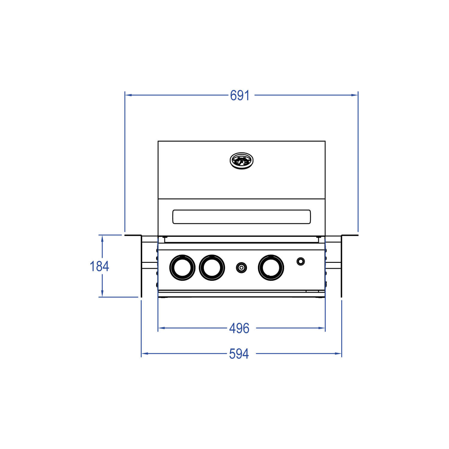 ALL'GRILL TOP-LINE CHEF S - BUILT-IN mit Air System
