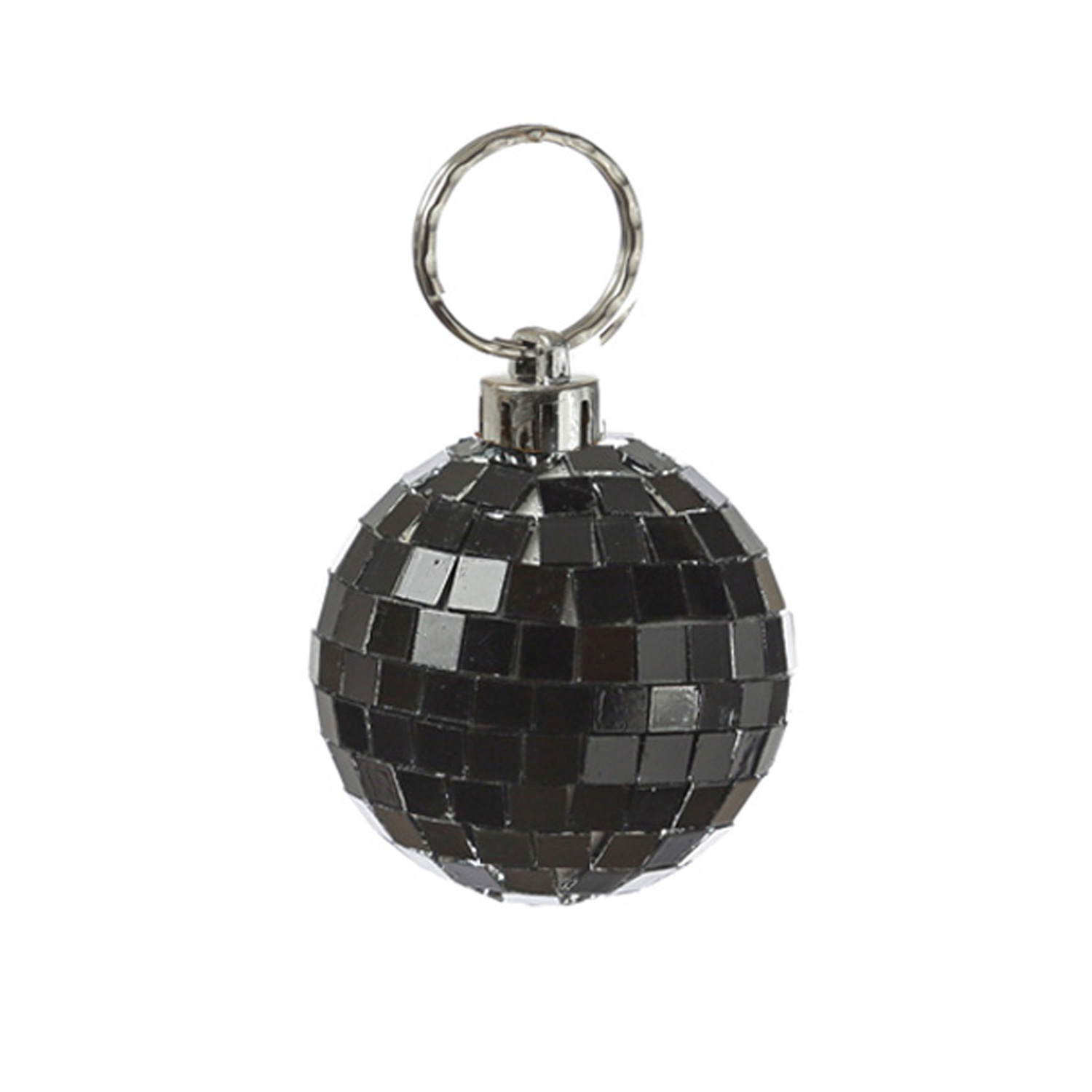 Spiegelkugel 5cm - Discokugel - Echtglas - 5x5mm Spiegel - DEKO Serie - schwarz - 12er Set