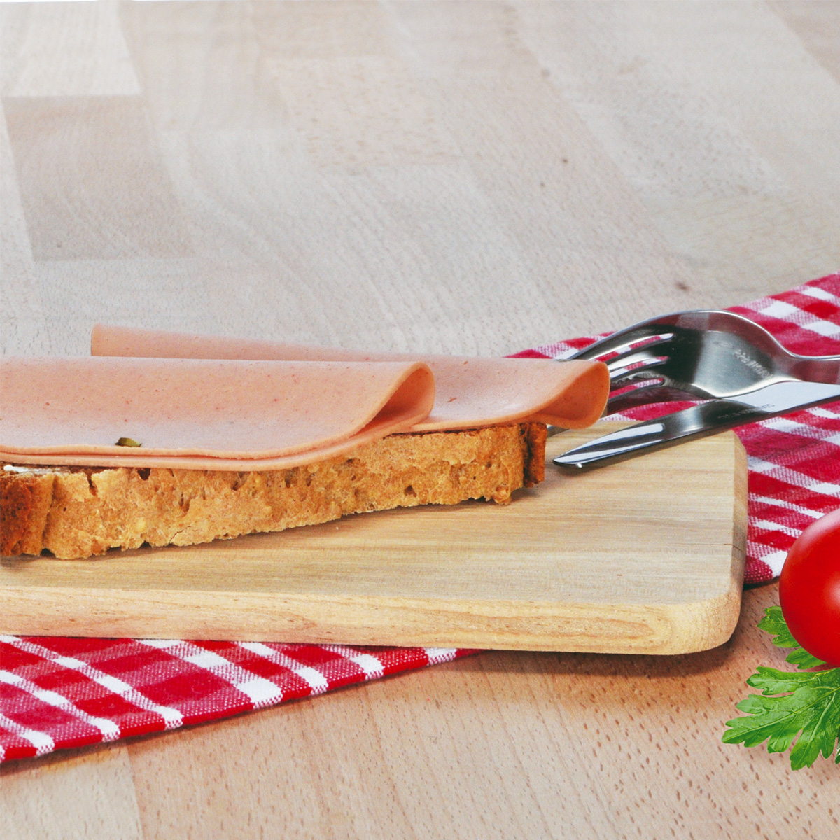 Vesperbrett / Frühstücksbrett - 3er Set - 21,5 x 13,5 x 1 cm - glattes Holzbrett