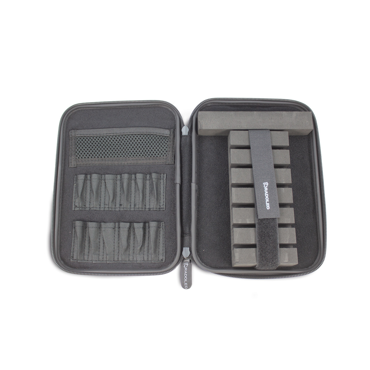 RADOLEO® DART Case ARROW-ONE für 2 Spieler | für 6 komplette Darts und Ersatzteile wie Flights, Barrels, Tips und Collars | elegantes Design