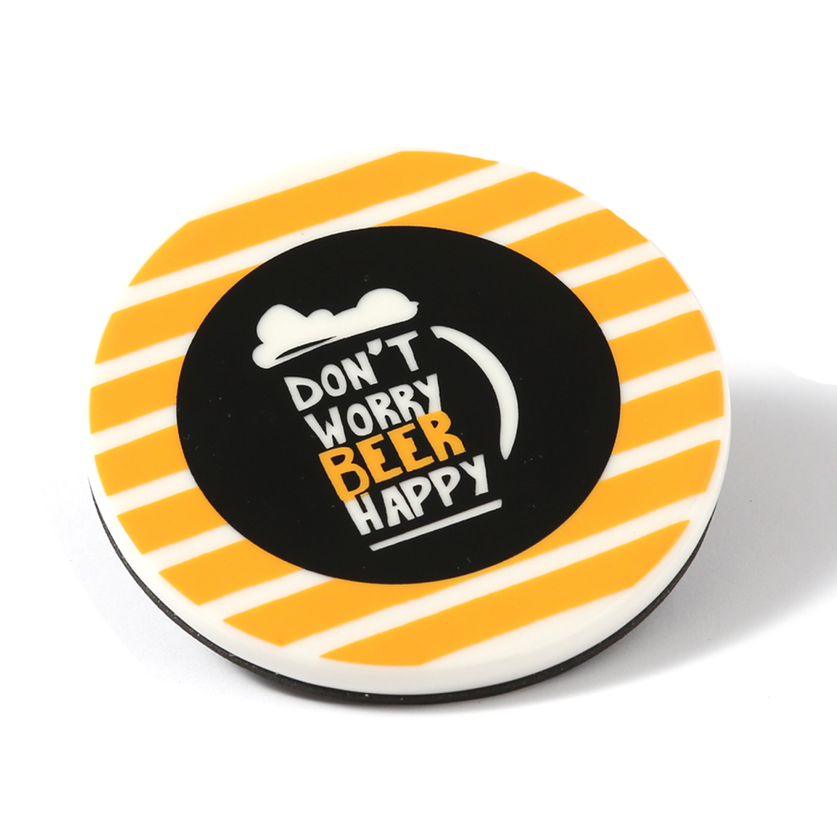 Untersetzer aus Keramik mit BEER Aufschrift - D: 9cm - rund Untersetzer aus Keramik mit BEER Aufschrift - D: 9cm - rund
