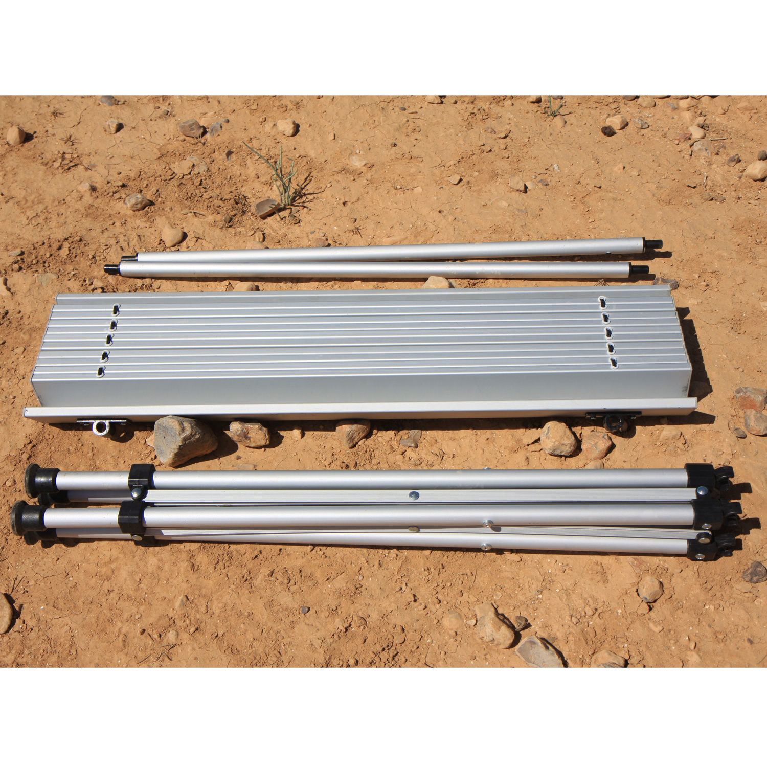 Rolltisch für Camping 70x70cm - nur 3,3kg -. Geringes Packmaß