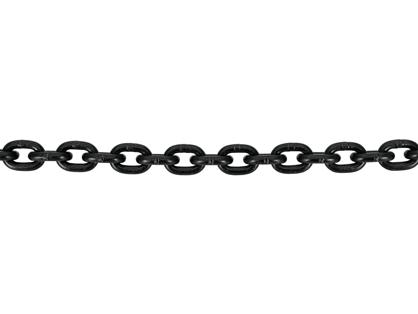 Rundstahlkette - 6mm - GK8 - 1,00m - Schwarz