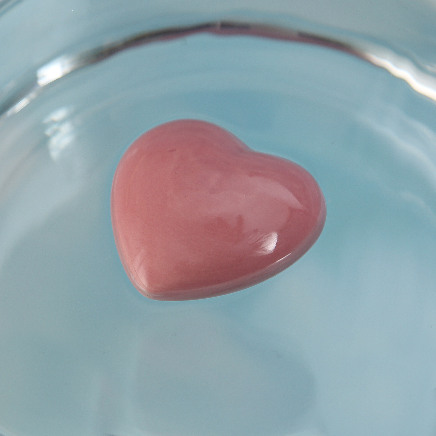 Teichdeko HERZ - Dekoobjekt - Porzellan - schwimmend - L: 6,5cm - rosa Teichdeko HERZ - Dekoobjekt - Porzellan - schwimmend - L: 6,5cm - rosa