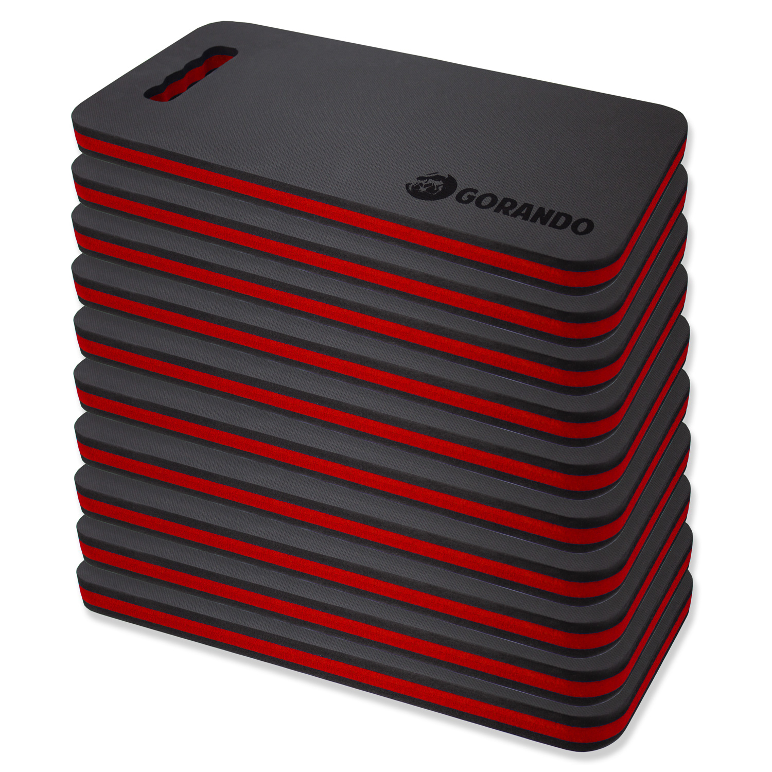 GORANDO® Premium EVA Kniekissen - 44x22cm - für Garten, Haus, Werkstatt - Kniepad - rot - 10er set GORANDO® Premium EVA Kniekissen - 44x22cm - für Garten, Haus, Werkstatt - Kniepad - rot - 10er set