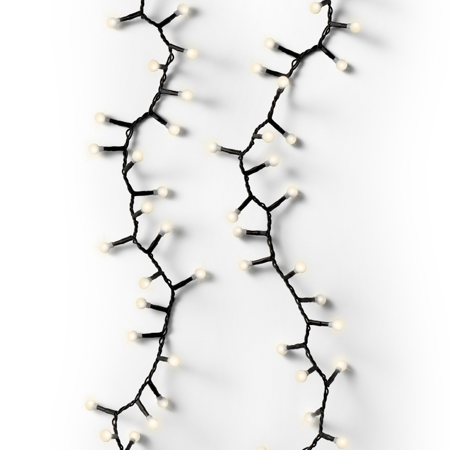 LED Lichterkette BERRY TWINKLE - 500 warmweiße opale Kugeln - 8 Funktionen - L: 11m - für Außen LED Lichterkette BERRY TWINKLE - 500 warmweiße opale Kugeln - 8 Funktionen - L: 11m - für Außen