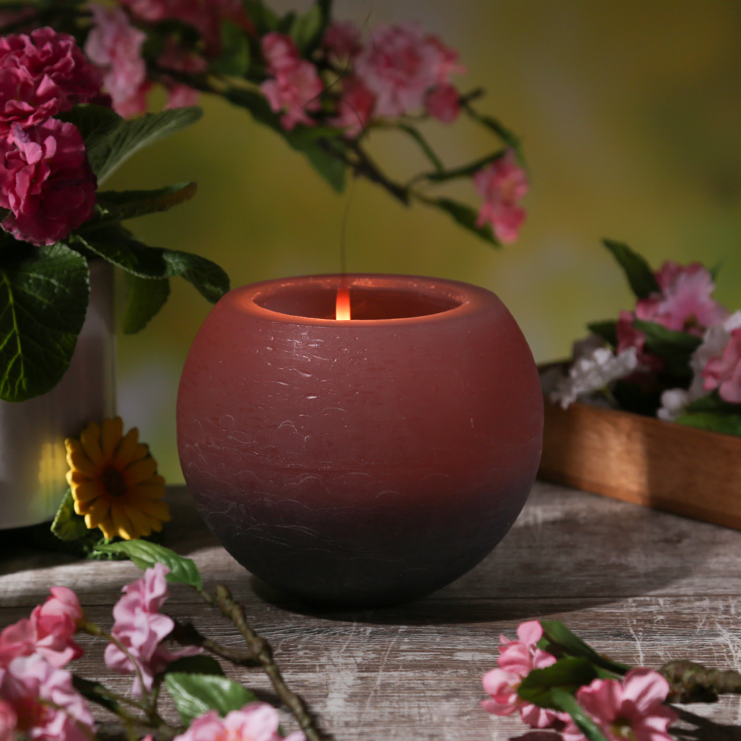 Duftkerze CITRONELLA - Outdoor Kerze - H: 12,5cm - D: 15cm - grau Duftkerze CITRONELLA - Outdoor Kerze - H: 12,5cm - D: 15cm - grau
