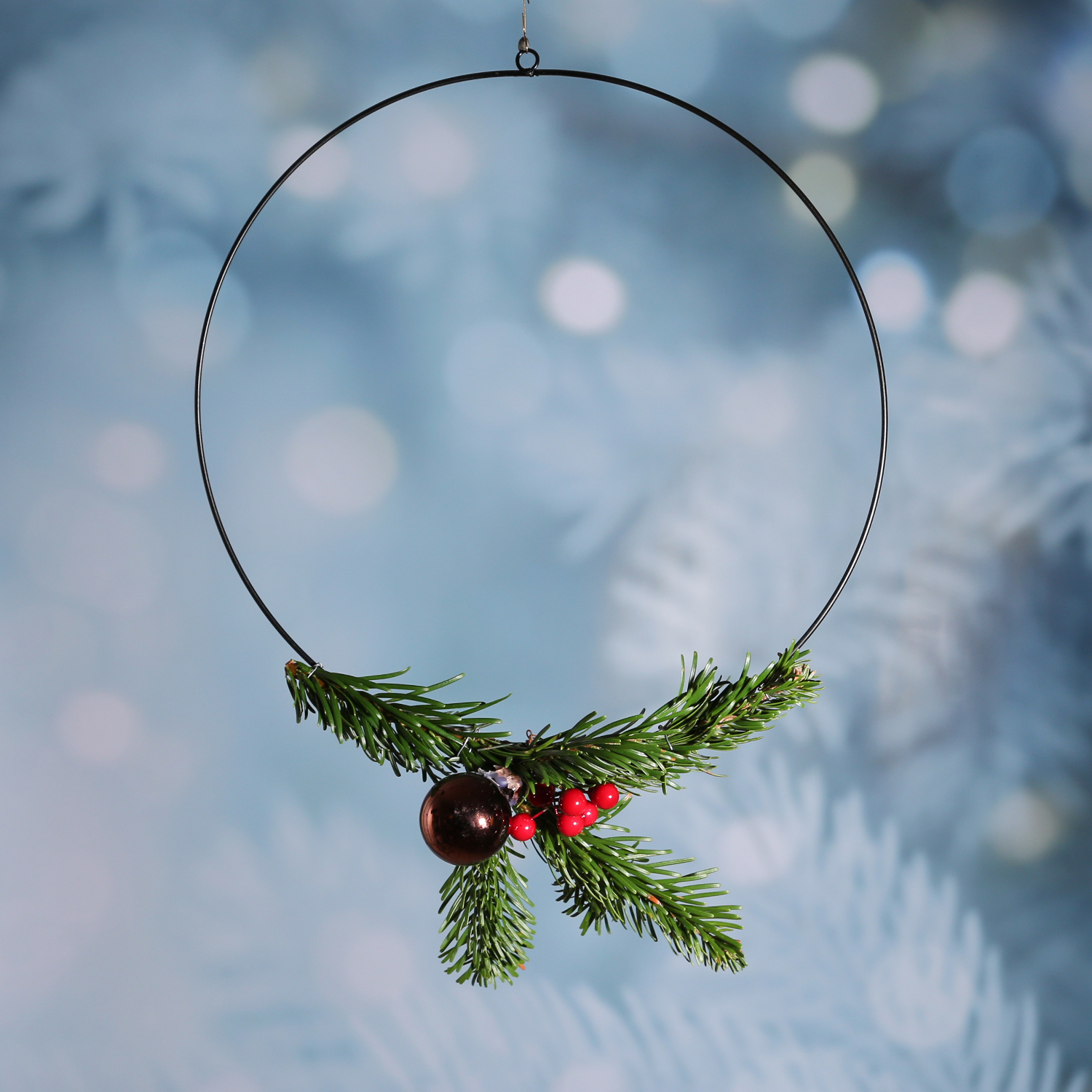 Dekoring - Metallringe mit Aufhängeösen - D: 30/20/15cm - schwarz - 3er Set Dekoring - Metallringe mit Aufhängeösen - D: 30/20/15cm - schwarz - 3er Set