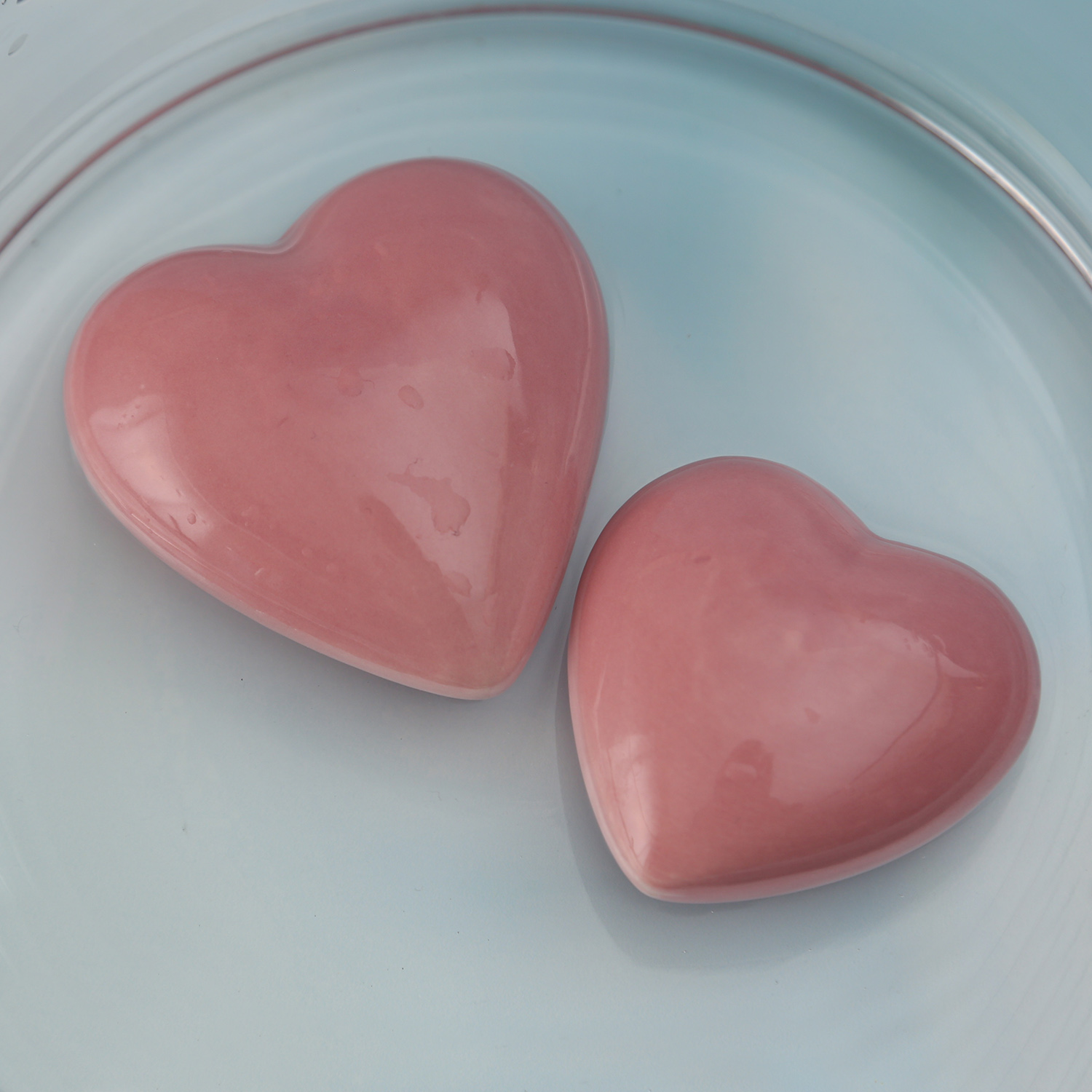 Teichdeko HERZ - Dekoobjekt - Porzellan - schwimmend - L: 6,5cm - rosa Teichdeko HERZ - Dekoobjekt - Porzellan - schwimmend - L: 6,5cm - rosa