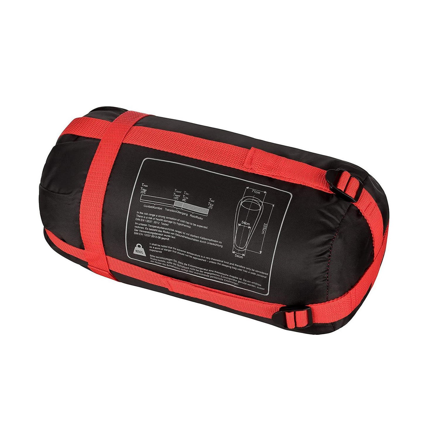 Mumienschlafsack rot