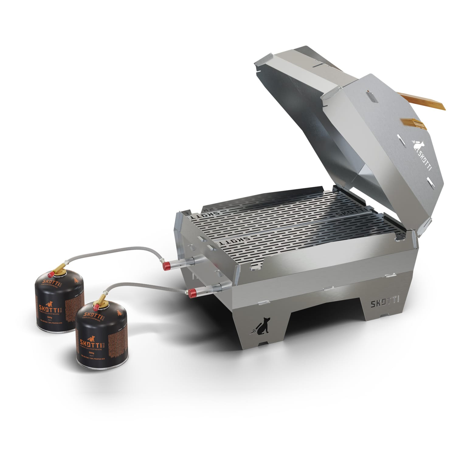 SKOTTI CAP MAX - ERWEITERUNG - Edelstahl - Backofen, Toaster, Windschutz, Spießhalter und und und