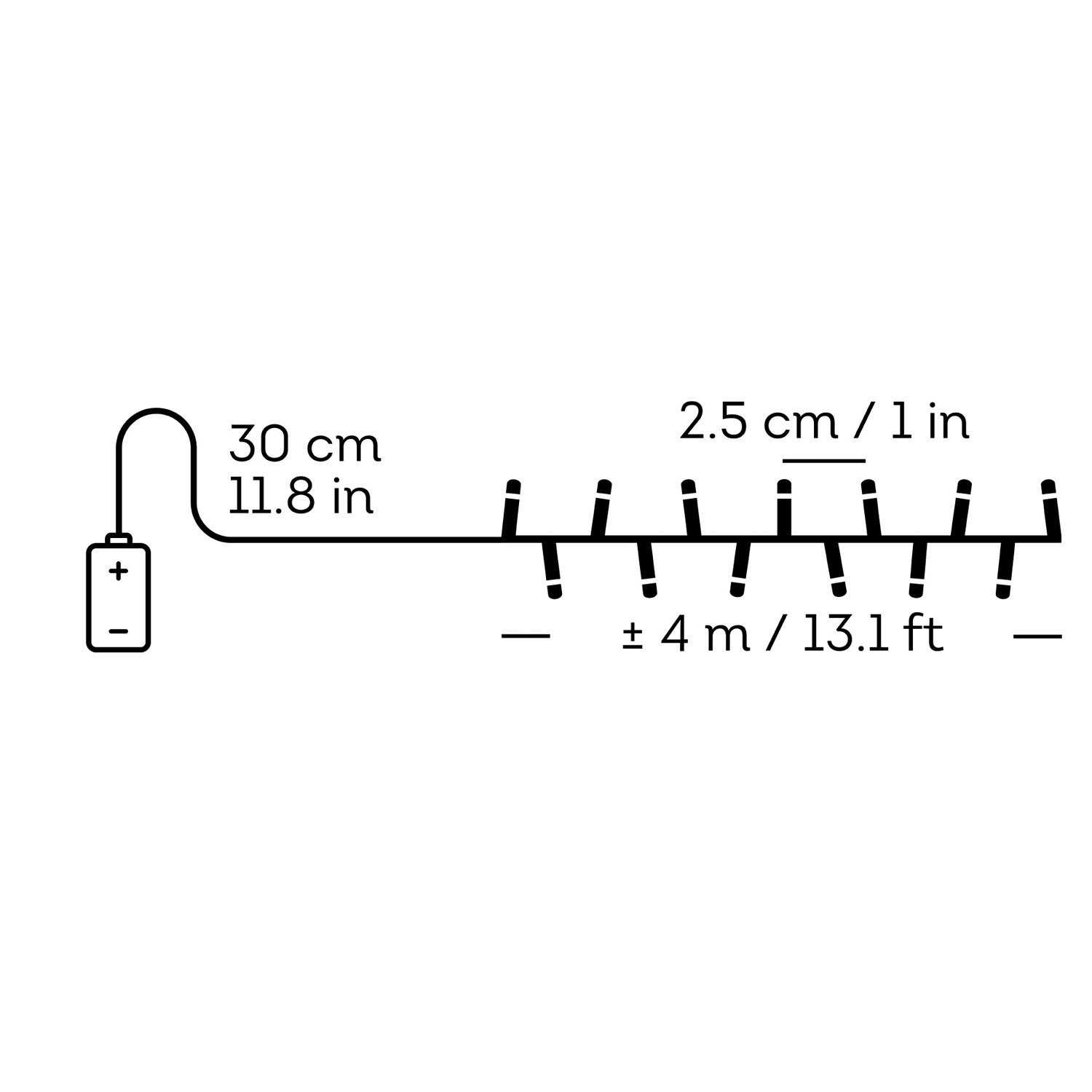 LED Lichterkette - Weihnachtslichterkette - 160 bernstein LED - L: 4m - 8 Modi/ Timer - für Außen