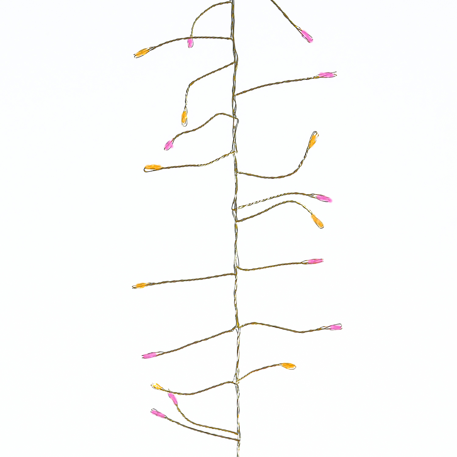 LED Draht Büschellichterkette Compact - 960 pink-/bernstein LED - L: 12m - 8 Funkt. - Trafo - gold LED Draht Büschellichterkette Compact - 960 pink-/bernstein LED - L: 12m - 8 Funkt. - Trafo - gold