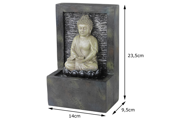 Tischbrunnen Zimmerbrunnen Buddha H235cm - Kreislaufpumpe