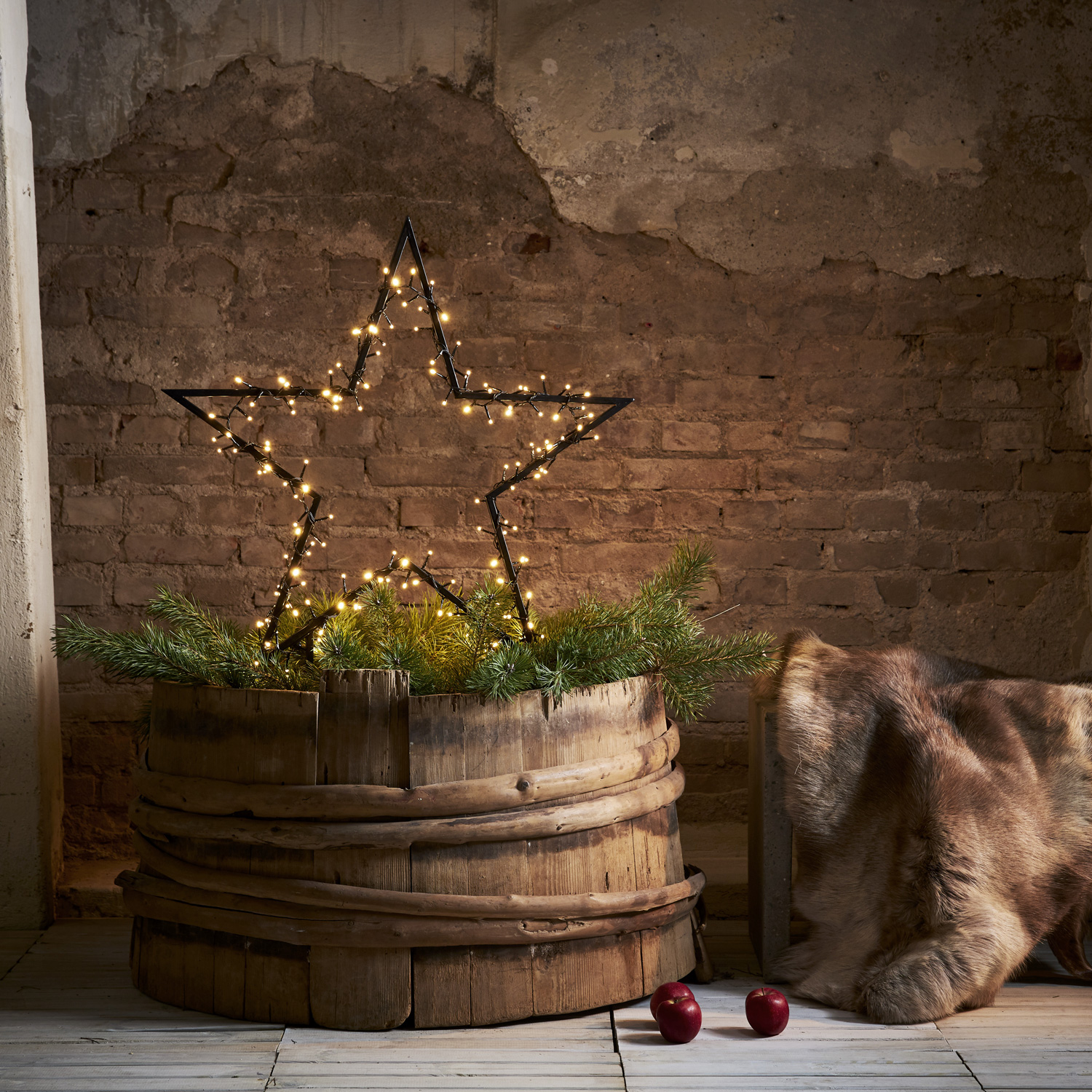 LED Lichterstern Spiky- stehend - H: 90cm - 150 warmweiße LED - inkl. Kabel - Outdoor - schwarz LED Lichterstern Spiky- stehend - H: 90cm - 150 warmweiße LED - inkl. Kabel - Outdoor - schwarz