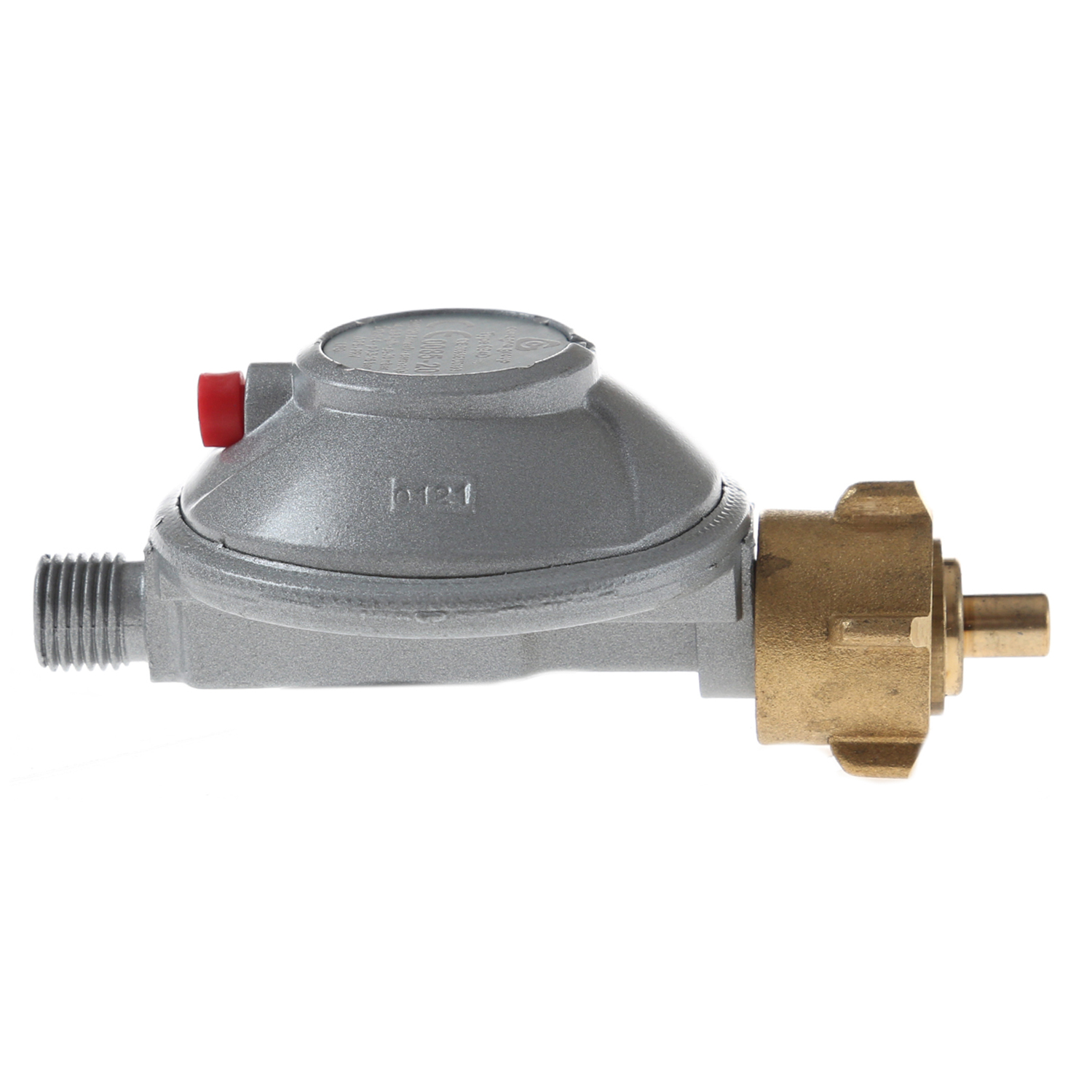 Gasregler Niederdruck 30mbar - 0,8kg/h - Kleinflaschenanschluss x 1/4" links - einstufig - FAHRZEUG