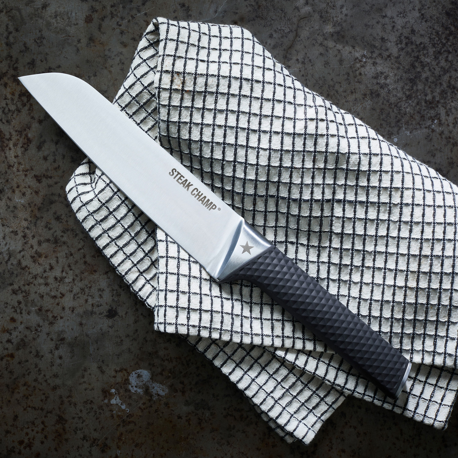 STEAK CHAMP Kochmesser - 33cm - Ocean Bound Plastic Griff