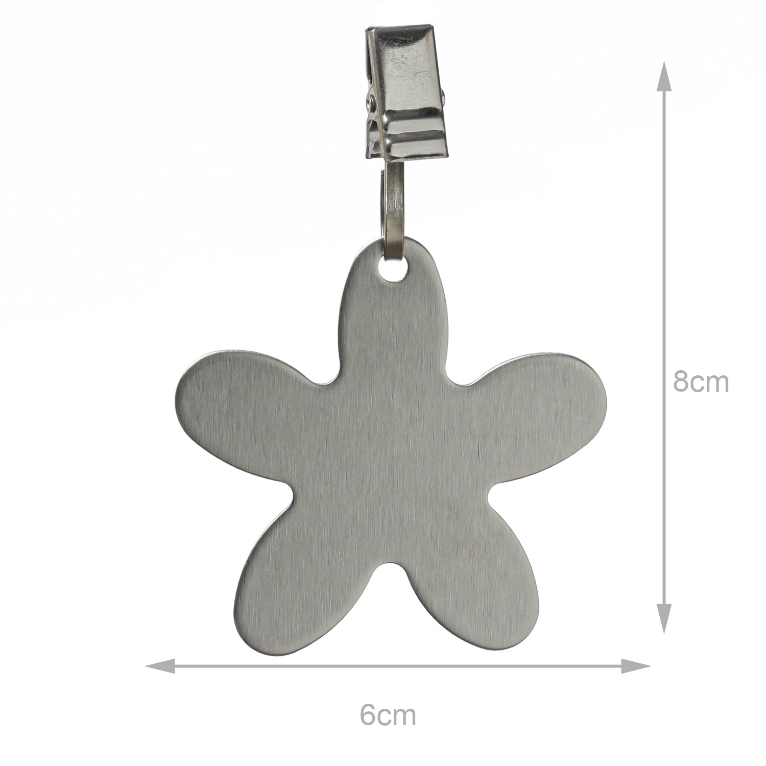 Tischdeckenbeschwerer BLUME - Tischtuchklammer - Edelstahl - 8er Set