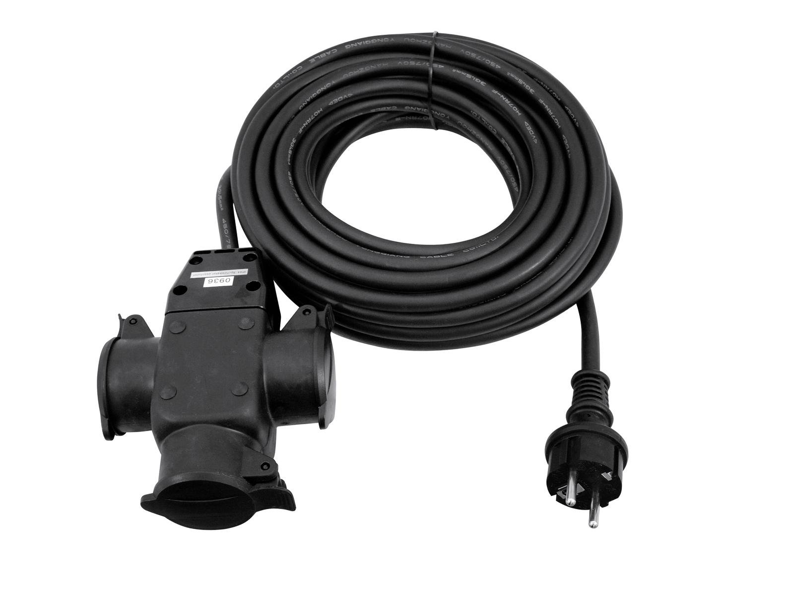 Stromkabel / Verlängerung | 3-Fach | Schutzkontakt | Outdoor | 3x1,5mm² | 10m Stromkabel / Verlängerung | 3-Fach | Schutzkontakt | Outdoor | 3x1,5mm² | 10m