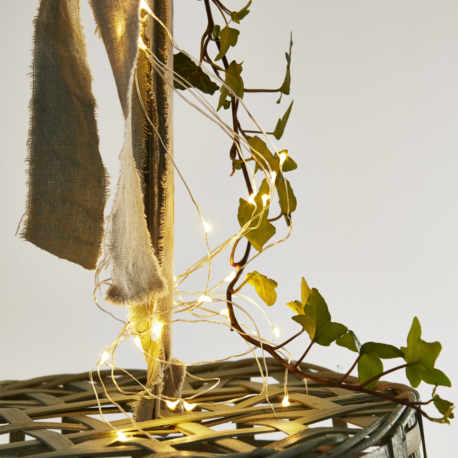 LED Drahtlichterkette Lichtbündel 5 Stränge Drähte Deko Timer Batterie für Innen LED Drahtlichterkette Lichtbündel 5 Stränge Drähte Deko Timer Batterie für Innen