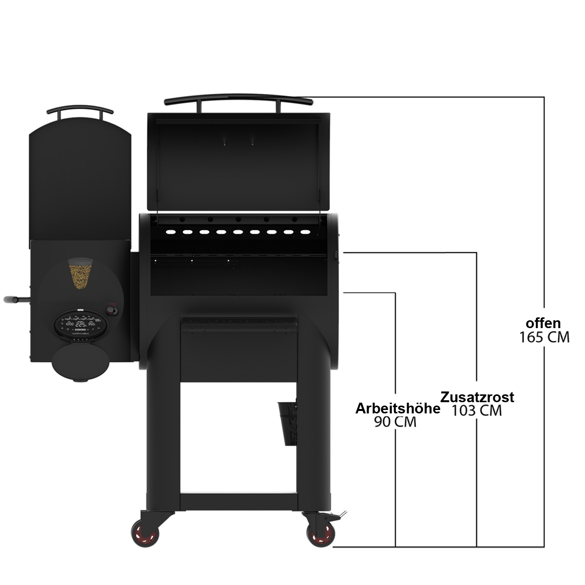 LOUISIANA Grills - LG 800 FP BLACK LABEL Pellet Grill - Smoker mit WiFi Control