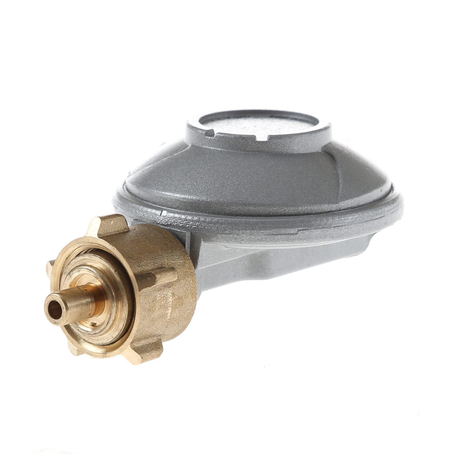 Gasregler Niederdruck 30mbar - 1,5kg/h - Kleinflaschenanschluss x 1/4" links - einstufig - CAMPING
