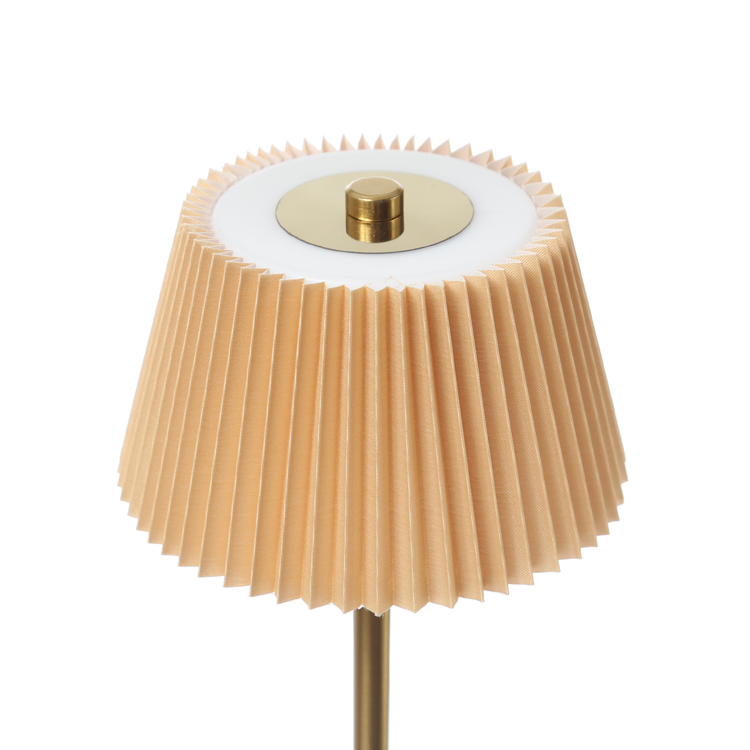 LED Tischlampe GENUA - wiederaufladbar per USB - 3 Lichtfarben - dimmbar - H:30,5cm - braun