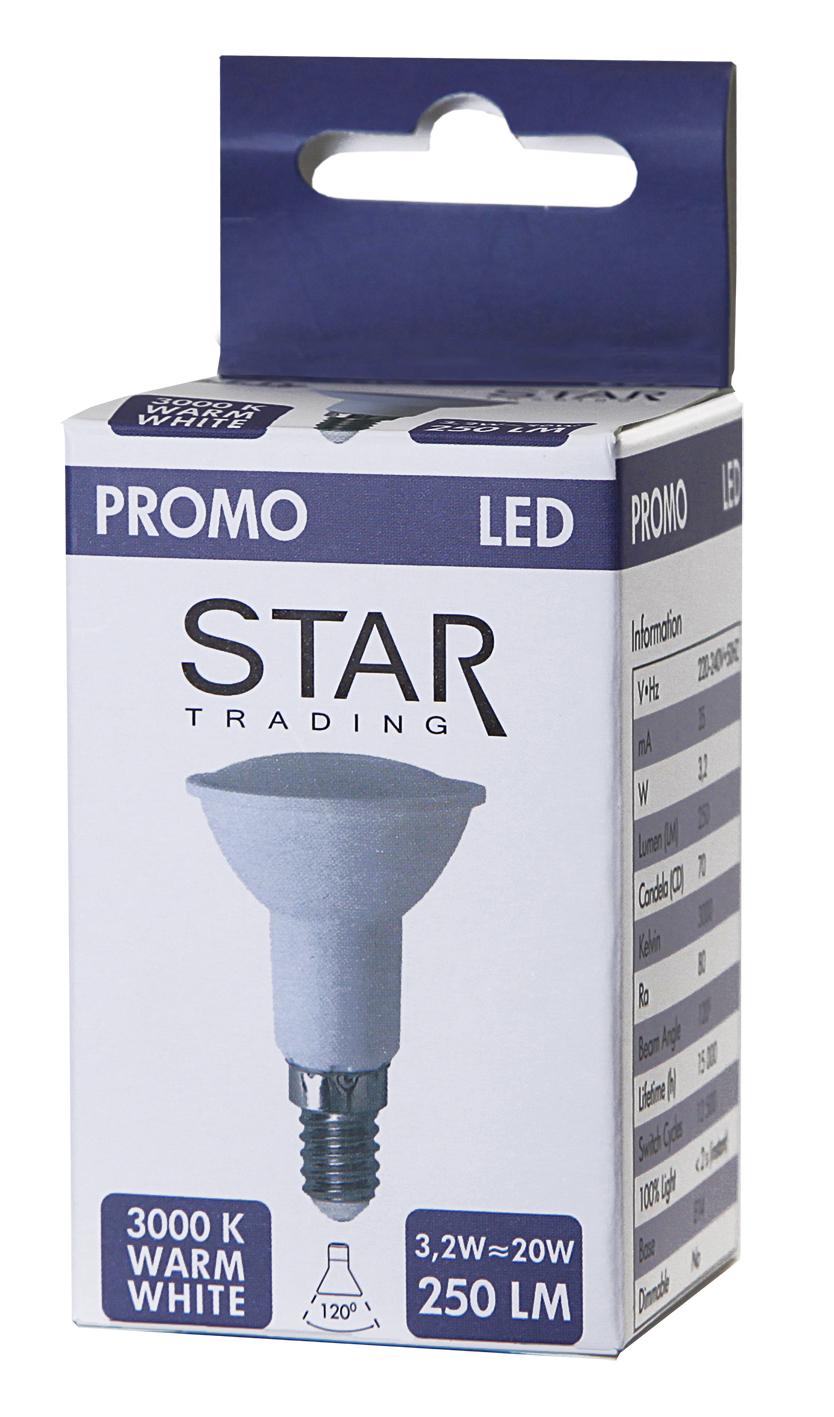 LED SPOT PAR16 - 230V - E14 - 120° - 3,2W - warmweiss 3000K - 250lm LED SPOT PAR16 - 230V - E14 - 120° - 3,2W - warmweiss 3000K - 250lm