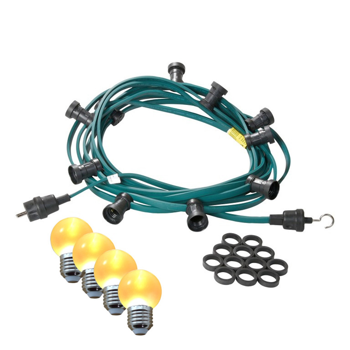 Illu-/Partylichterkette 5m | Außenlichterkette | Made in Germany | 5 x ultra-warmweisse LED Kugeln Illu-/Partylichterkette 5m | Außenlichterkette | Made in Germany | 5 x ultra-warmweisse LED Kugeln