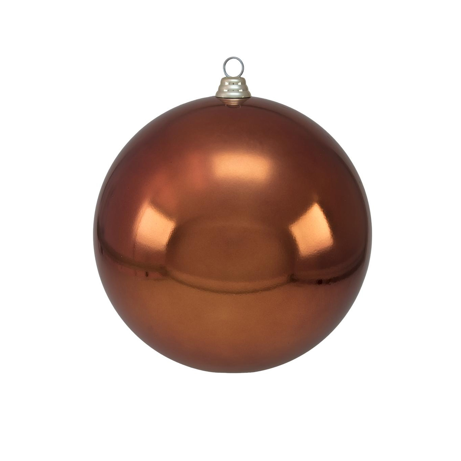 XL Dekokugel 30cm - Baumkugel - kupfer glänzend - Innen&Außen - robustes Polyethylen XL Dekokugel 30cm - Baumkugel - kupfer glänzend - Innen&Außen - robustes Polyethylen