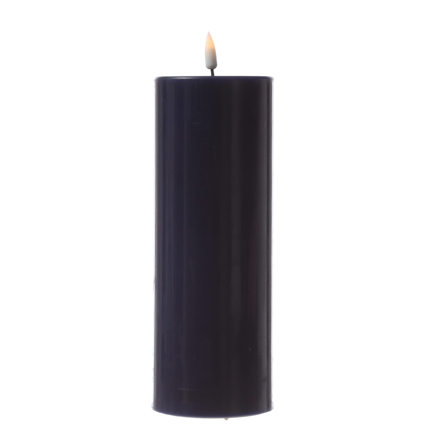 LED Stumpenkerze MIA - Echtwachs - realistische 3D Flamme - H: 20cm - D: 7,5cm - königsblau LED Stumpenkerze MIA - Echtwachs - realistische 3D Flamme - H: 20cm - D: 7,5cm - königsblau