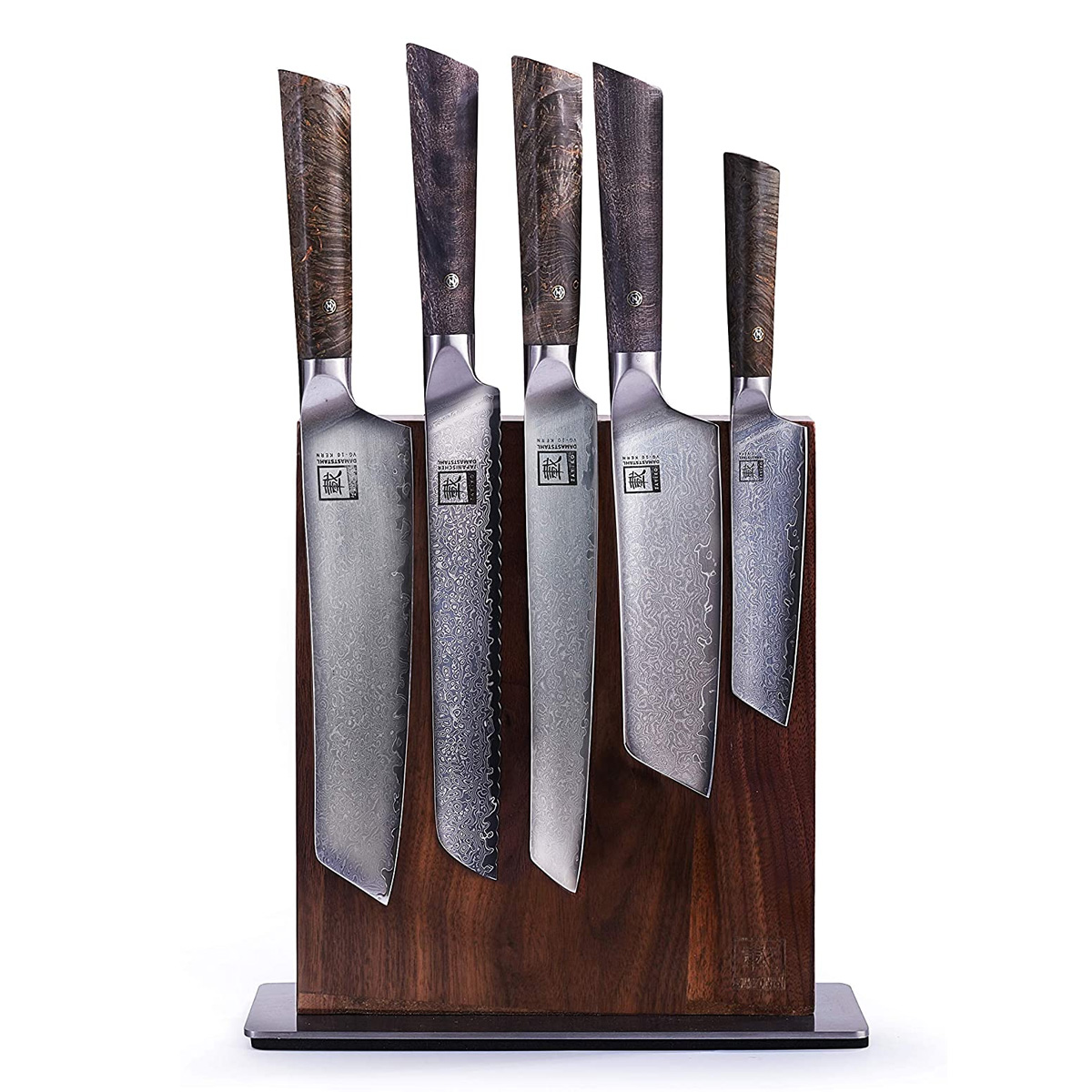 ZAYIKO Damastmesser DAITO PROFI LINE "Brotmesser" - Ahornholz - VG-10 Stahlkern