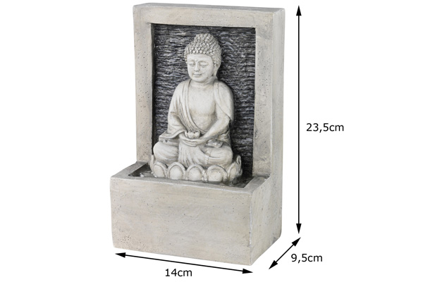 Tischbrunnen Zimmerbrunnen Buddha H235cm - Kreislaufpumpe