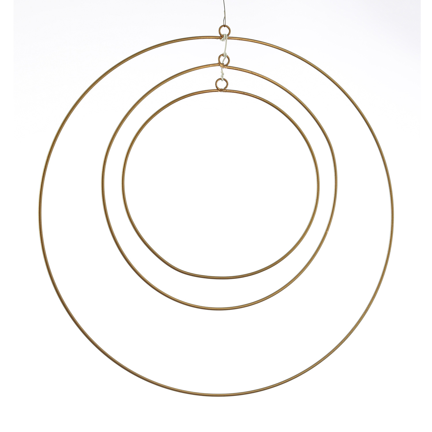 Dekoring - Metallringe mit Aufhängeösen - D: 30/20/15cm - gold - 3er Set Dekoring - Metallringe mit Aufhängeösen - D: 30/20/15cm - gold - 3er Set